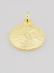 Médaille Plaqué Or St Michel Archange - 18mm