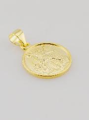 Médaille Plaqué Or & Bord St Michel Archange - 14mm