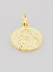 Médaille Plaqué Or Vierge de Boticcelli - 16mm