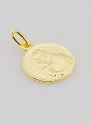 Médaille Plaqué Or Vierge de Boticcelli - 16mm