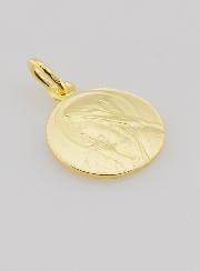 Médaille Plaqué Or Vierge en Prière - 16mm