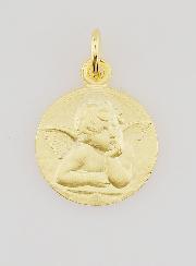 Médaille Plaqué Or 16mm - Ange Raphaël