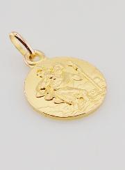 Médaille Plaqué Or Saint Christophe - 14mm