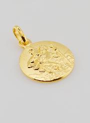 Médaille Plaqué Or Saint Christophe - 18mm