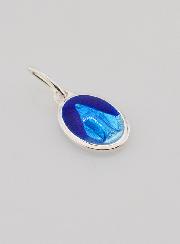 Médaille Miraculeuse Agent & Email Bleu - 10mm