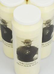 Lot de 6 Bougies de Neuvaine au Père Damien