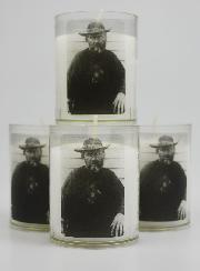Lot de 4 Bougies Veilleuses Père Damien