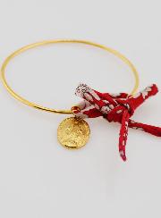 Jonc Liberty Rouge & Médaille Miraculeuse