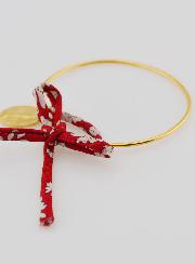 Jonc Liberty Rouge & Médaille Miraculeuse