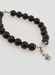Bracelet en Agate Noire 8mm - ND du Mont Carmel
