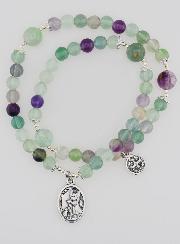 Chapelet en Fluorite - Saint Michel & Saint Benoît