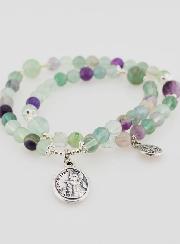 Chapelet en Fluorite - Saint Michel & Saint Benoît