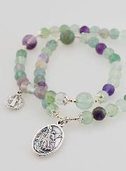 Chapelet en Fluorite - Saint Michel & Saint Benoît