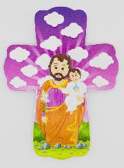 Croix Enfant à Suspendre - Saint Joseph au Lys