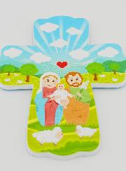 Croix Enfant à Suspendre - Sainte Famille