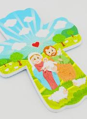 Croix Enfant à Suspendre - Sainte Famille