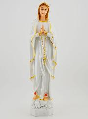 Statue Vierge Marie de Lourdes Polychromée - 30 cm