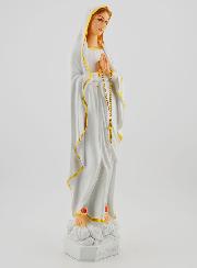 Statue Vierge Marie de Lourdes Polychromée - 30 cm