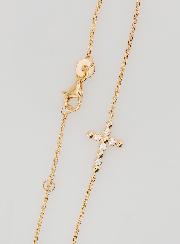 Bracelet Religieux en Plaqué Or - Croix Zircons Ronds