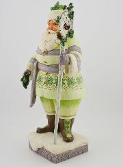 Père Noël White Woodland - Jim Shore