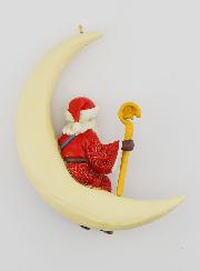 Père Noël sur Croissant de Lune - Jim Shore