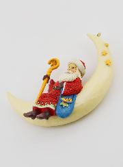 Père Noël sur Croissant de Lune - Jim Shore