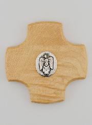 Croix en Bois d'Erable - Ange Protecteur