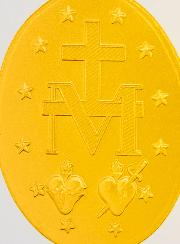 Médaille Miraculeuse Dorée à l'or fin 24k - 19mm