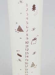 Bougie Décoration de l'Avent Scandinave - 25cm