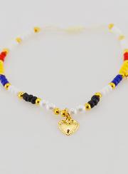 Bracelet Religieux Tressé Multicolore - Ex Voto
