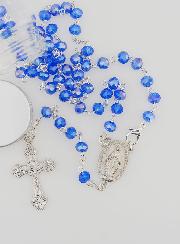 Chapelet Cristal Bleu & Miraculeuse