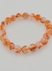 Bracelet en Pierre de Quartz Hematoïde A - 8 mm