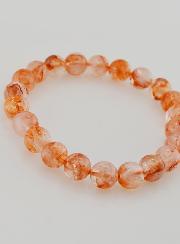 Bracelet en Pierre de Quartz Hematoïde A - 8 mm