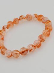 Bracelet en Pierre de Quartz Hematoïde A - 8 mm