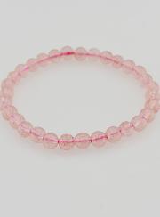 Bracelet en Pierre de Quartz Fraise Hematoïde - 6 mm