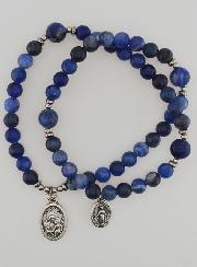 Chapelet Médaille Miraculeuse & St Joseph en Sodalite