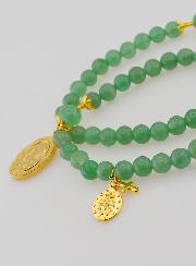 Chapelet Médaille Miraculeuse & St Joseph en Aventurine