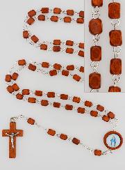 Chapelet de la Vierge Miraculeuse en Bois Clair