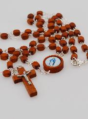 Chapelet de la Vierge Miraculeuse en Bois Clair