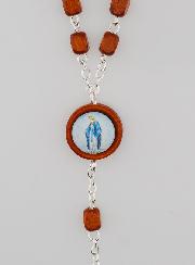 Chapelet de la Vierge Miraculeuse en Bois Clair