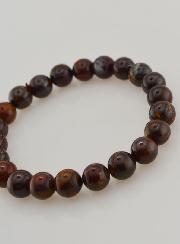 Bracelet en Pierre Naturelle d'Opale Boulder 8mm - A+