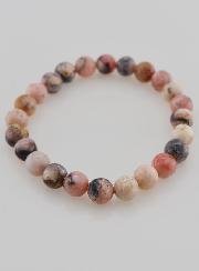 Bracelet en Pierre Naturelle d'Opale Rose 8mm
