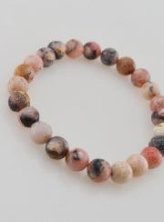 Bracelet en Pierre Naturelle d'Opale Rose 8mm