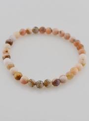 Bracelet en Pierre Naturelle d'Opale Rose 6mm