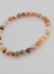 Bracelet en Pierre Naturelle d'Opale Rose 6mm