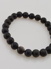 Bracelet en Pierre Naturelle d'Opale Noire 8mm