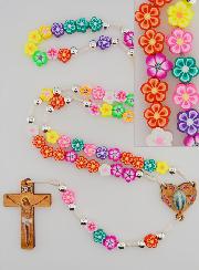 Chapelet Vierge Miraculeuse Multicolore Pour Enfant