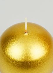 Bougie Boule de Décoration Or - 8cm