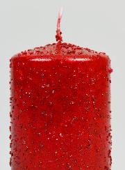 Bougie de Décoration Pailletée - Rubis