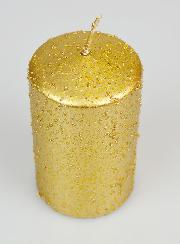 Bougie de Décoration Pailletée - Dorée